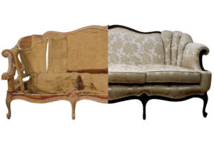 Reupholstered Couch